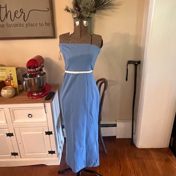 Blue mini Staud Dress Strapless - Picture 4 of 4